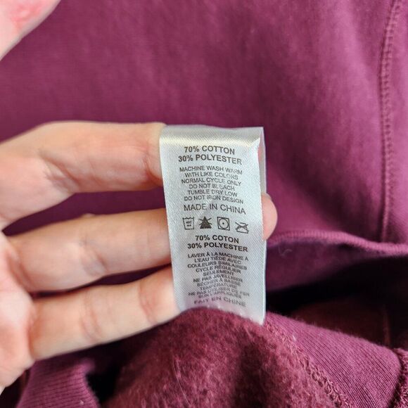 Adele Sweatshirt Womens M Purple Rolling In The Deep Fleece Heavyweight Pullover - Picture 7 of 13